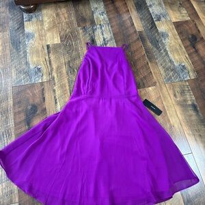 Lulu's Letter of love purple backless skater dress